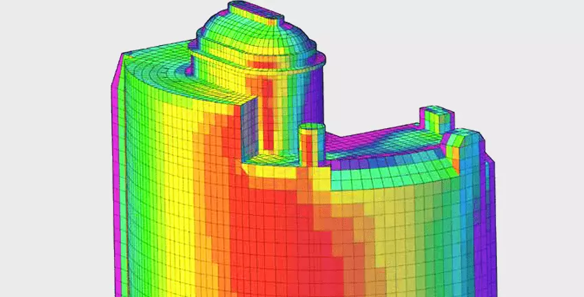 Determination of the influence of wind loads