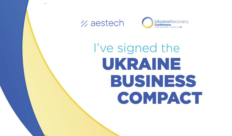 Aestech and TECHIIA Holding supported the Principles for Ukraine’s recovery