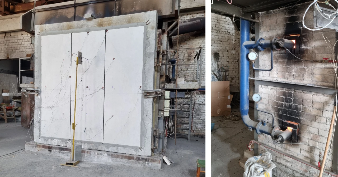 Fire resistance testing of Aestech Panels 